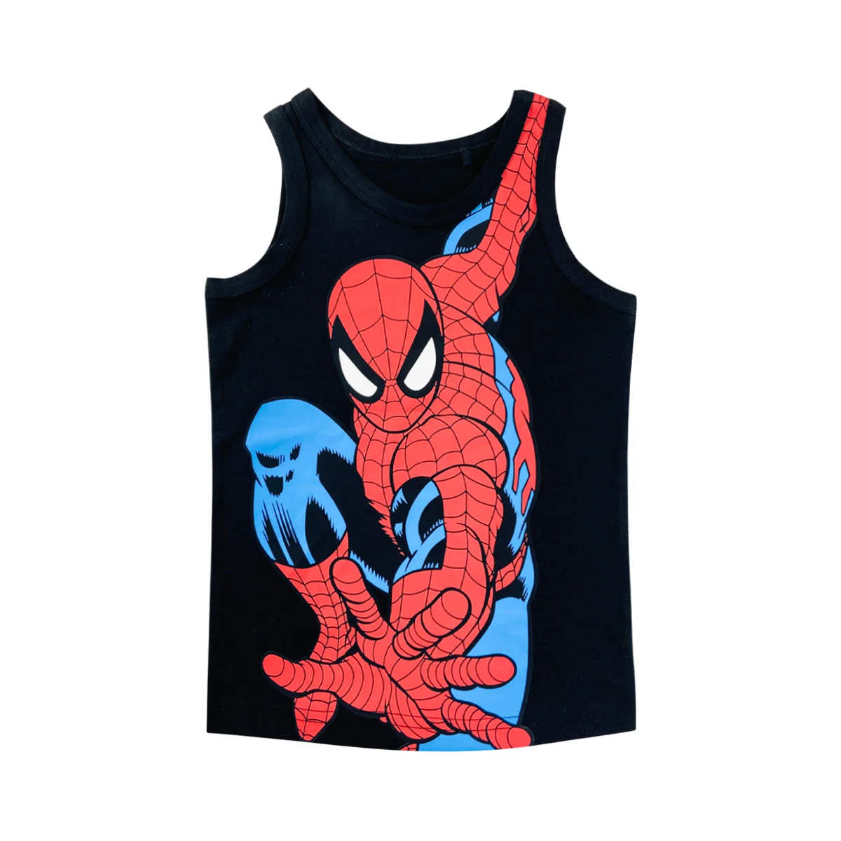 Baby Boys Cute Summer Spider Man Printed Cotton Tank Top - Image 11
