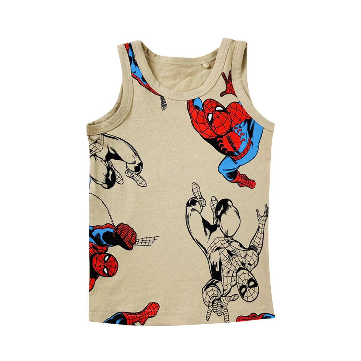 Baby Boys Cute Summer Spider Man Printed Cotton Tank Top - Image 14