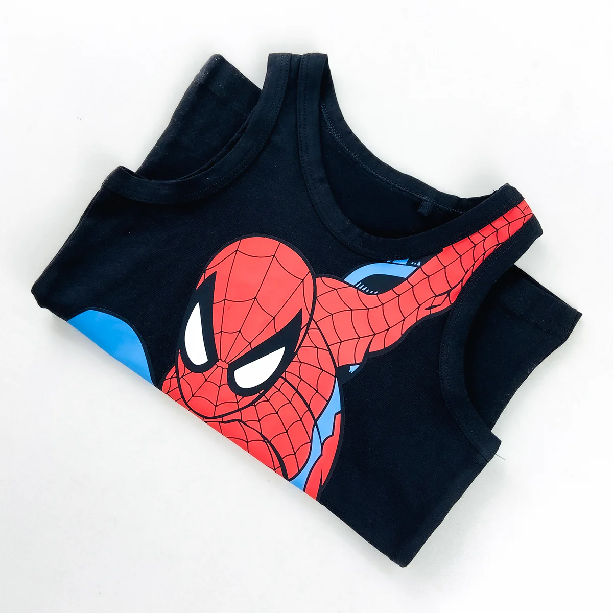 Baby Boys Cute Summer Spider Man Printed Cotton Tank Top - Image 4