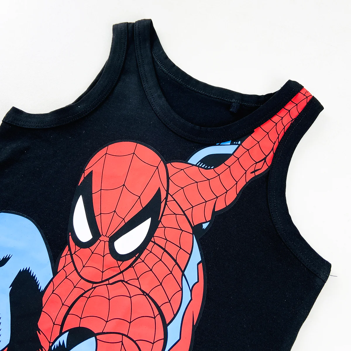 Baby Boys Cute Summer Spider Man Printed Cotton Tank Top - Image 7