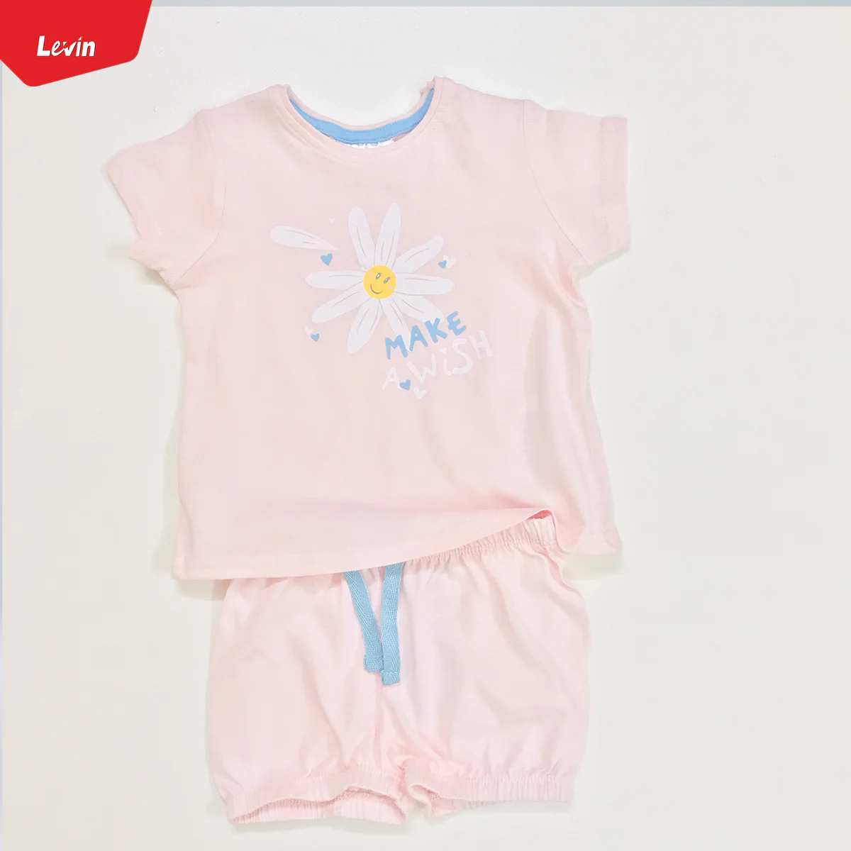Unisex 2 in 1 Cotton T-shirt and Shorts Baby Set - Image 10