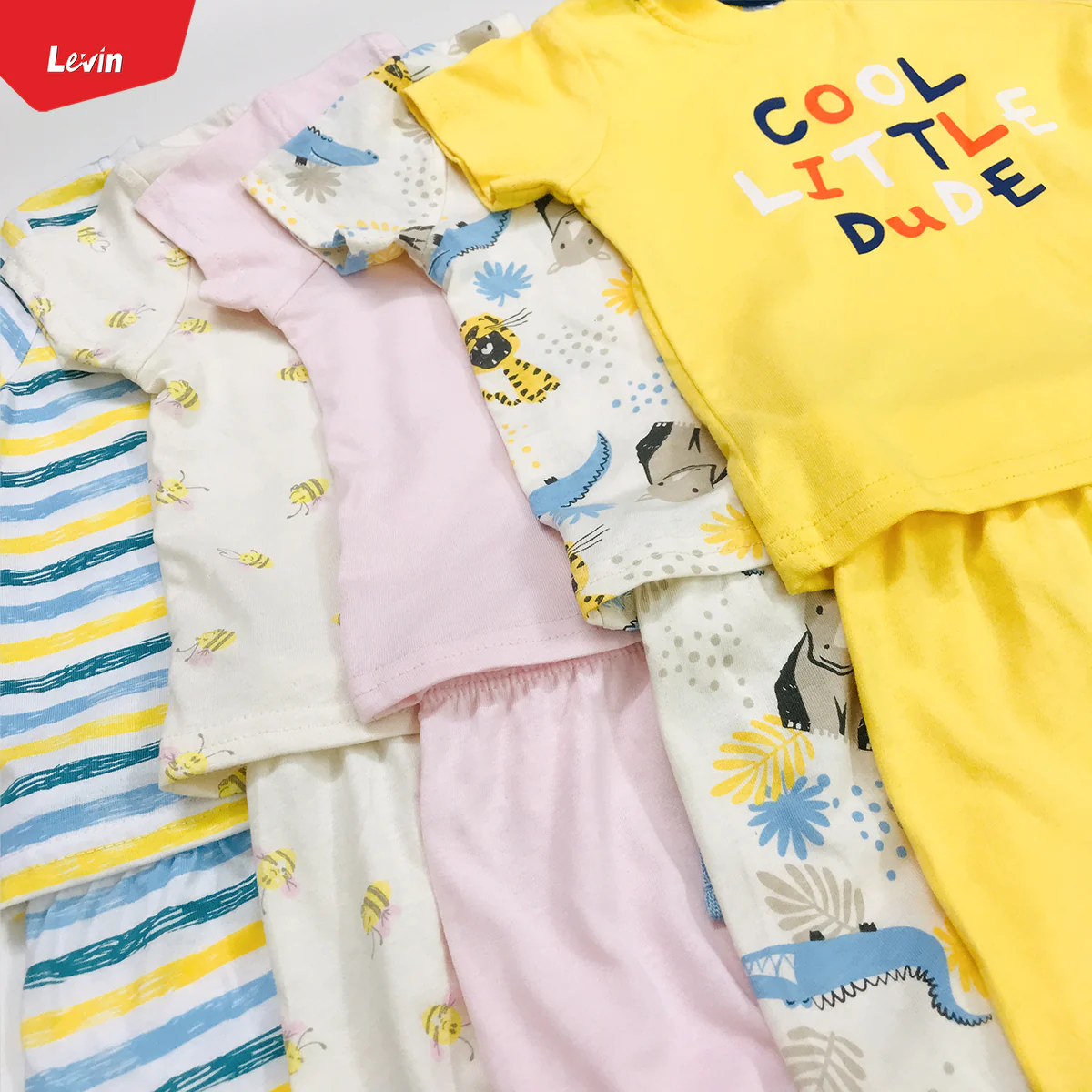 Unisex 2 in 1 Cotton T-shirt and Shorts Baby Set - Image 3