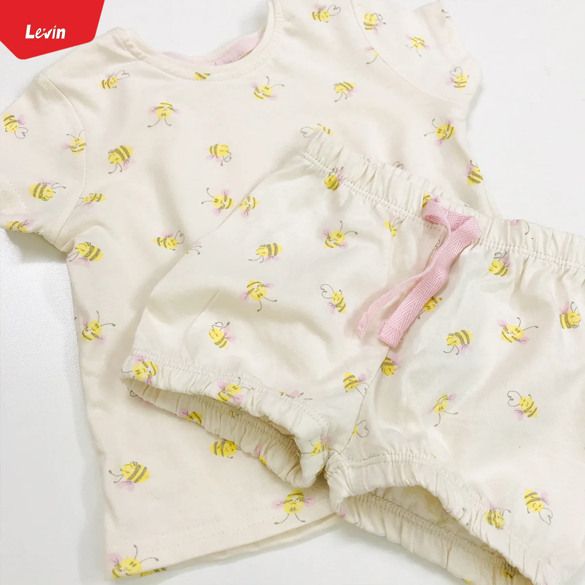 Unisex 2 in 1 Cotton T-shirt and Shorts Baby Set - Image 6