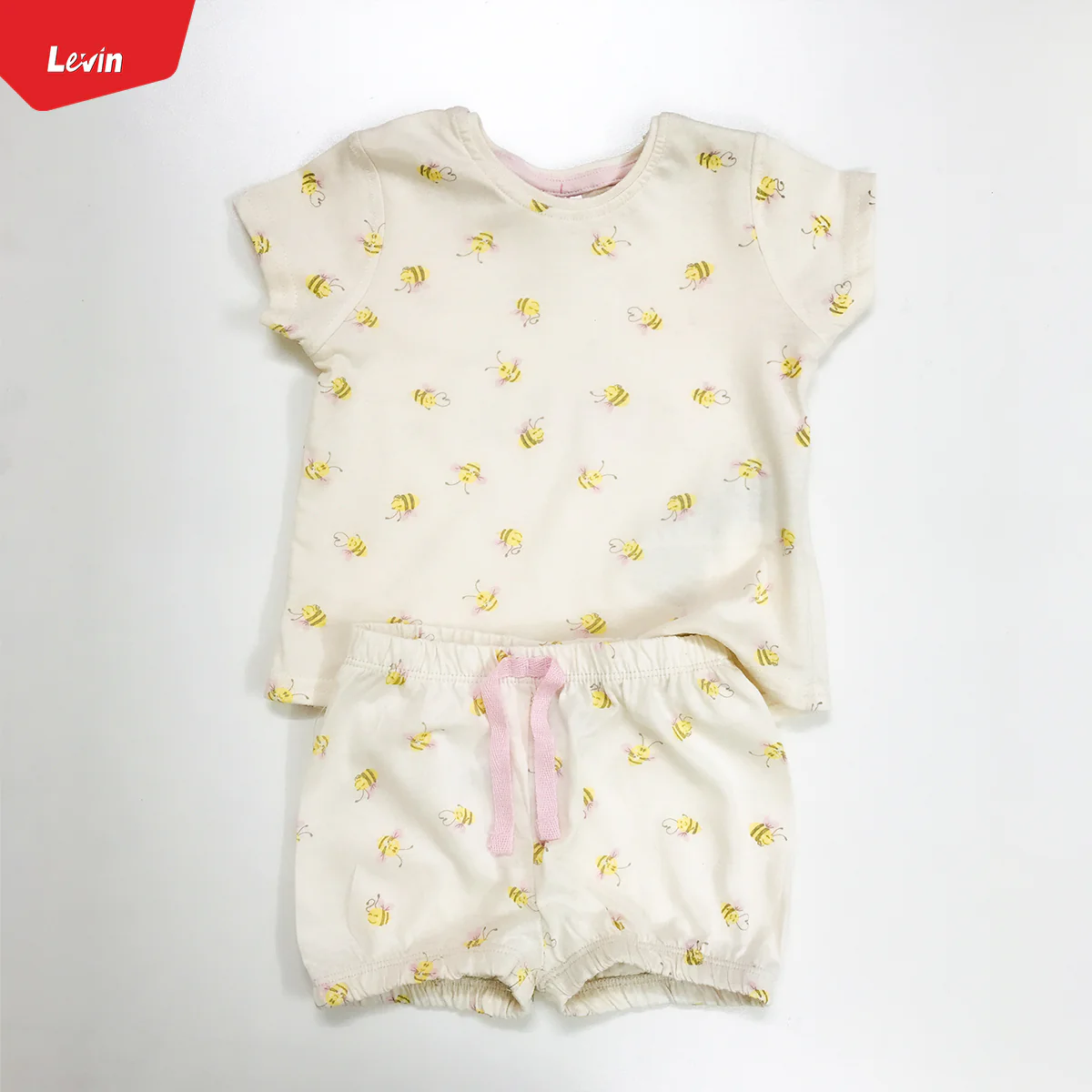 Unisex 2 in 1 Cotton T-shirt and Shorts Baby Set - Image 7