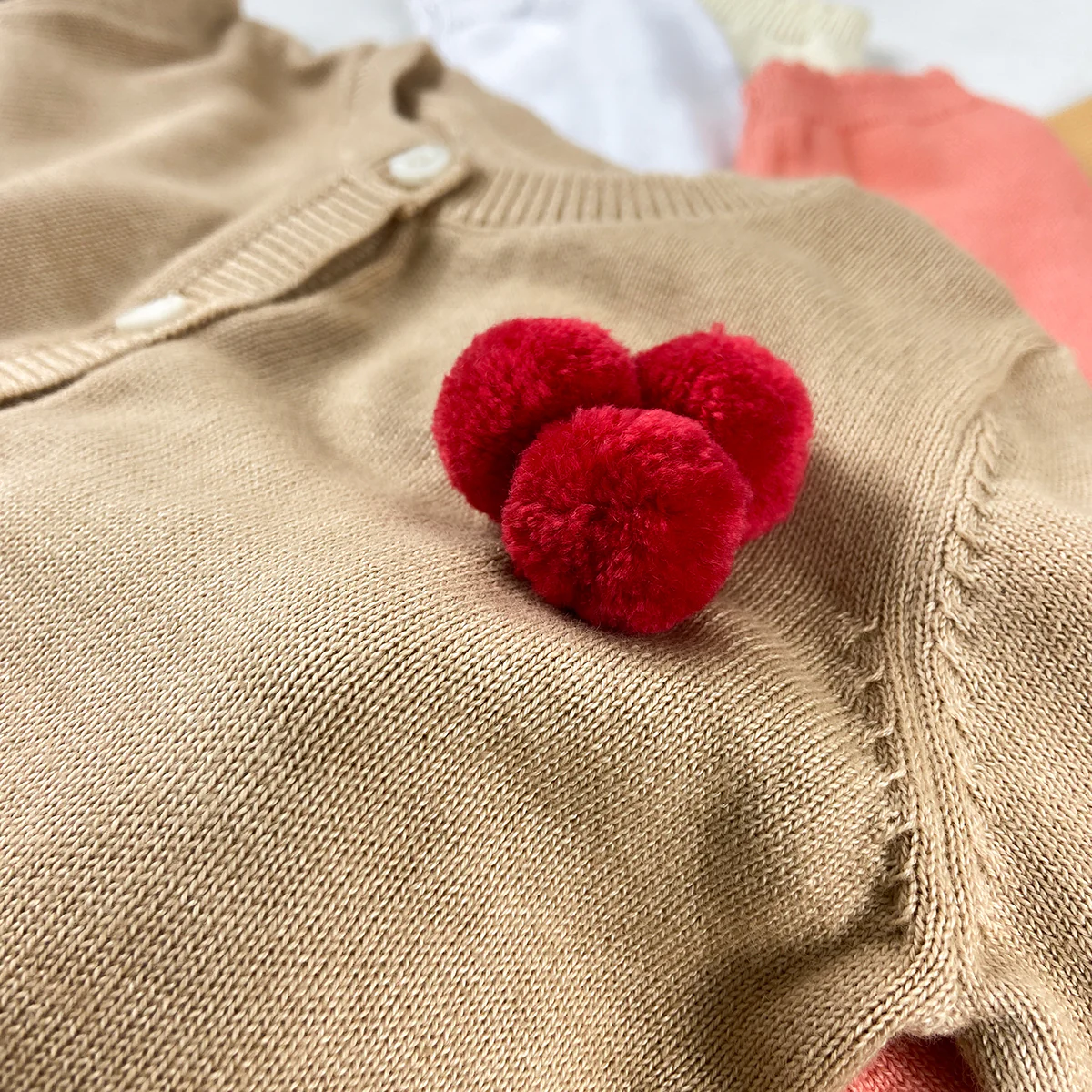 Baby Girls Cotton Knitted Cardigan Sweater - Image 10