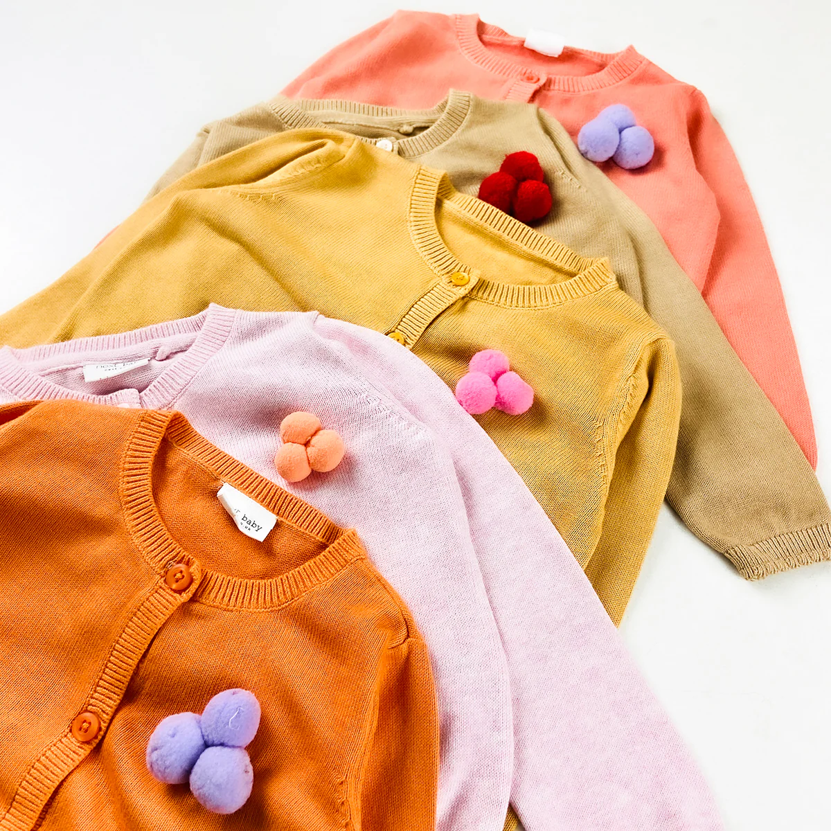 Baby Girls Cotton Knitted Cardigan Sweater - Image 5