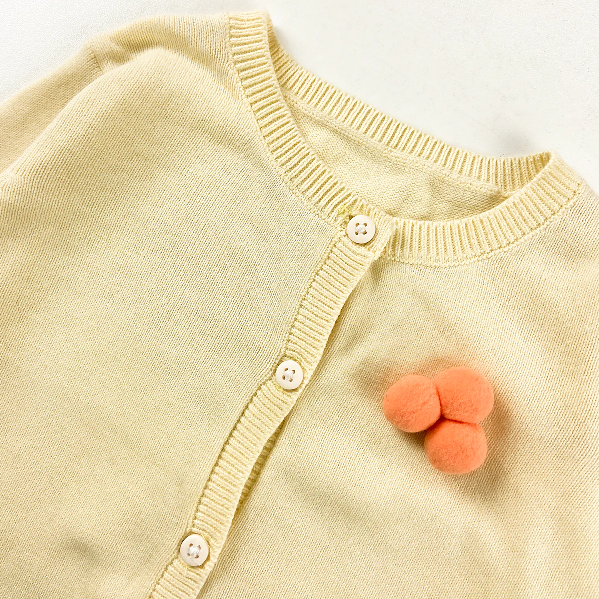 Baby Girls Cotton Knitted Cardigan Sweater - Image 6