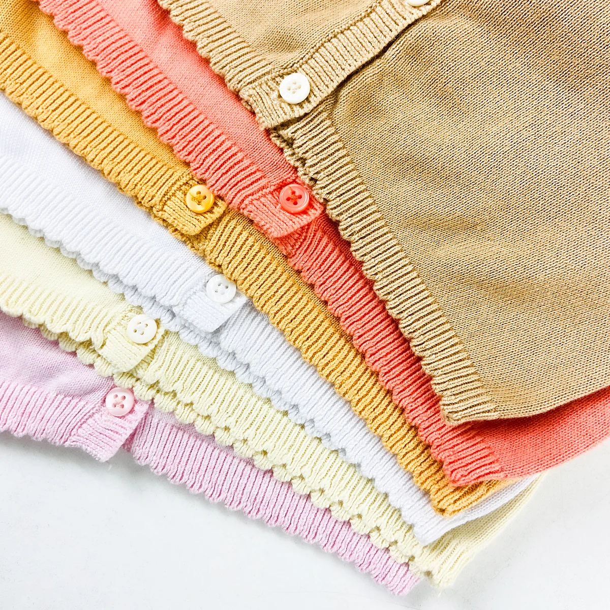 Baby Girls Cotton Knitted Cardigan Sweater - Image 9