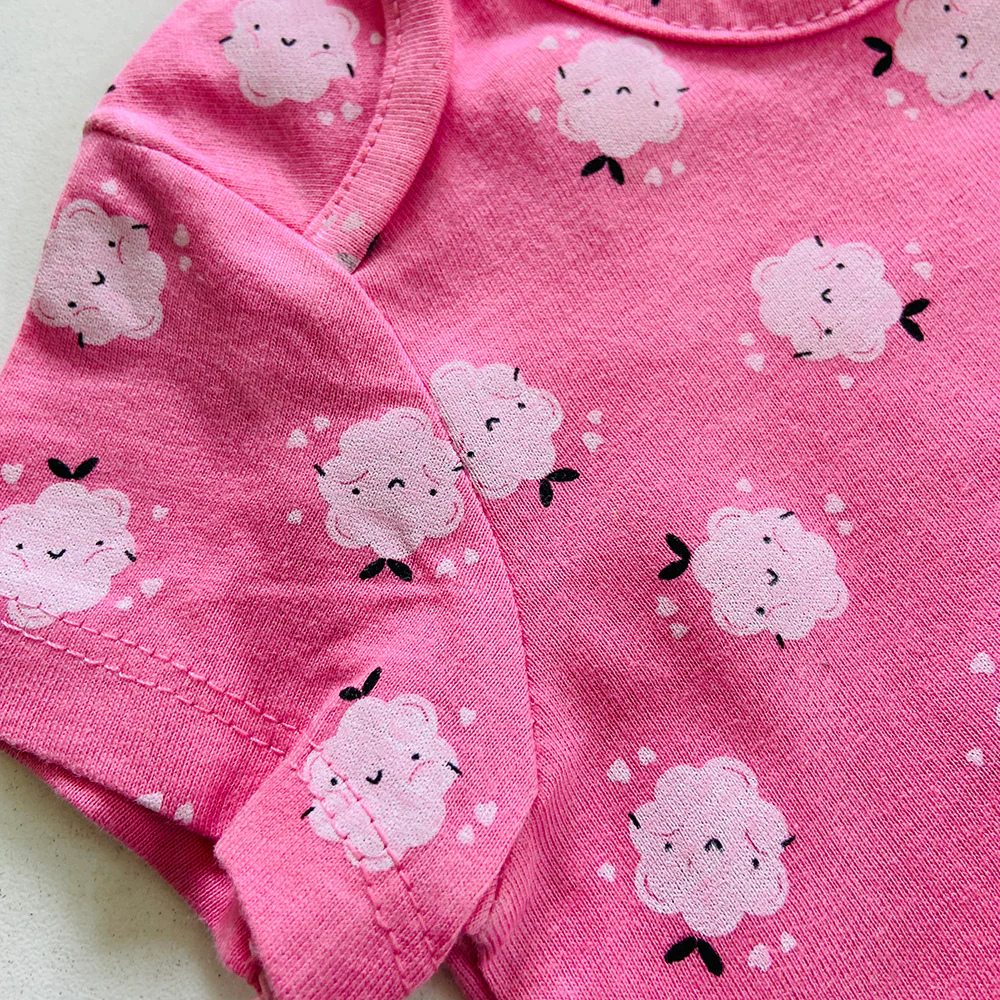 Baby Half Sleeve Organic Cotton Printed  Romper - Image 4