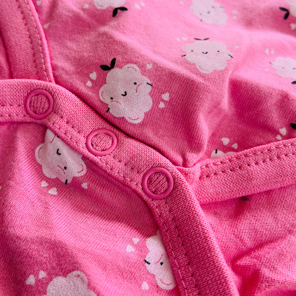 Baby Half Sleeve Organic Cotton Printed  Romper - Image 7