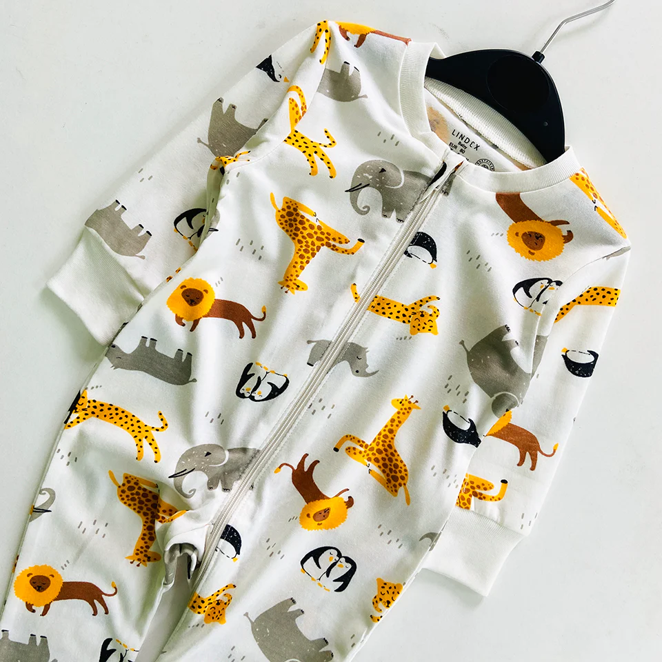 Baby Organic Cotton Printed Sleepsuit Full Body Romper - Image 21