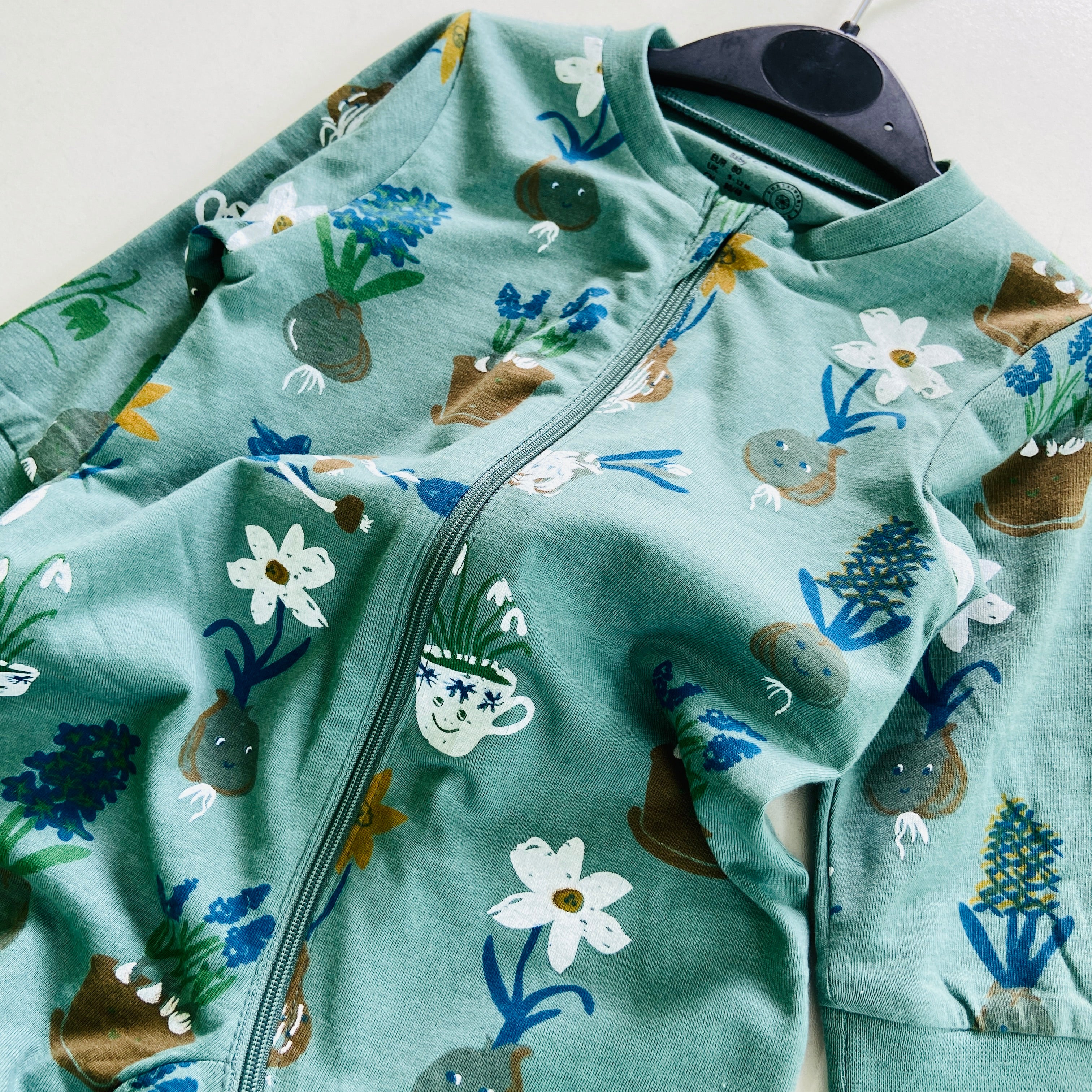 Baby Organic Cotton Printed Sleepsuit Full Body Romper - Image 25