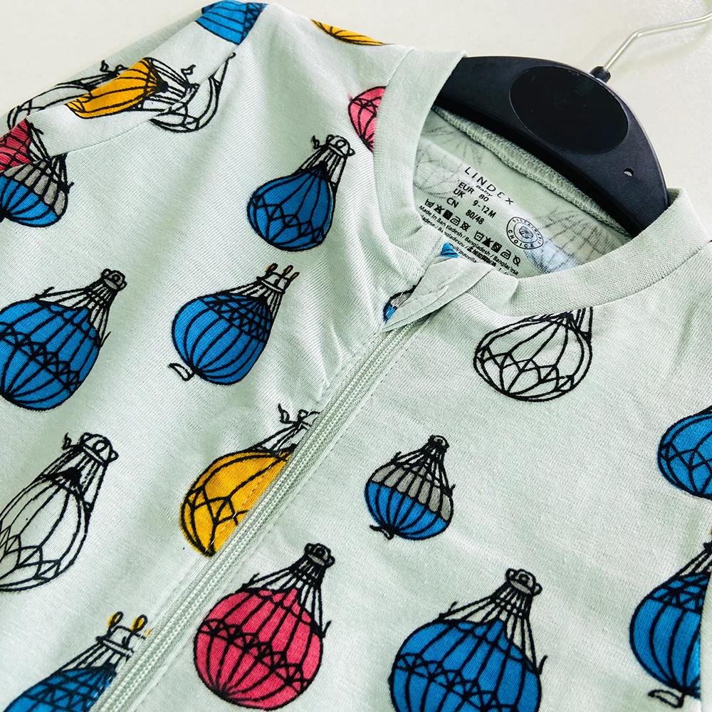 Baby Organic Cotton Printed Sleepsuit Full Body Romper - Image 28