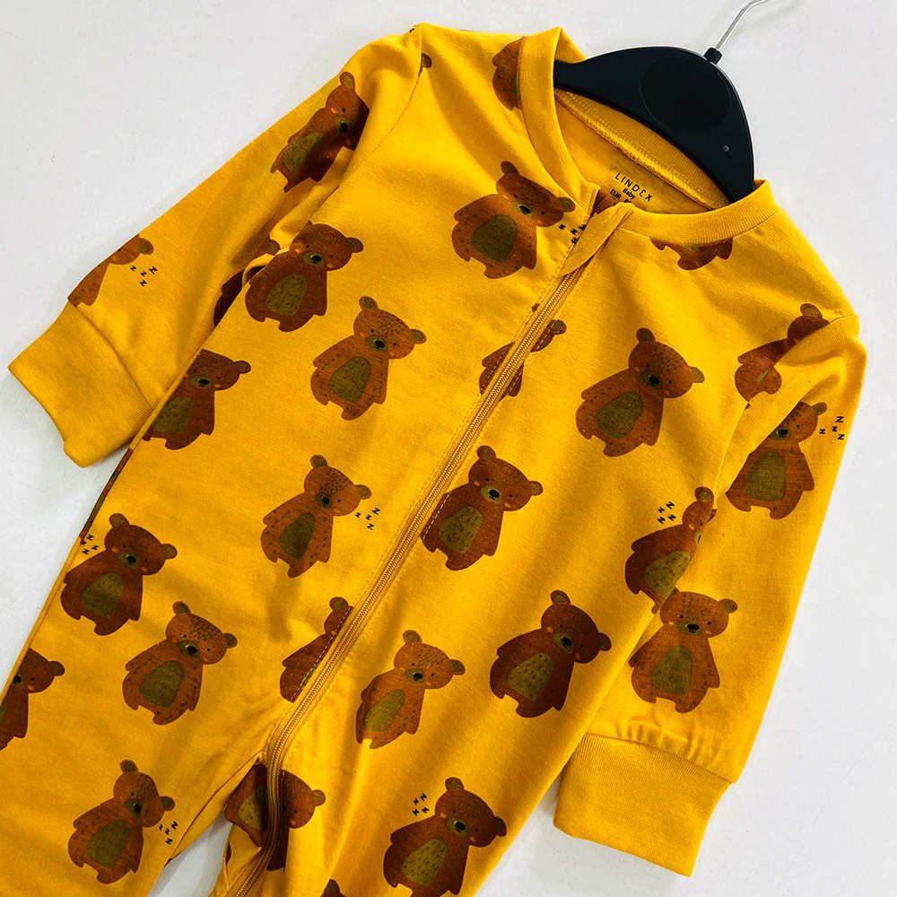 Baby Organic Cotton Printed Sleepsuit Full Body Romper - Image 32