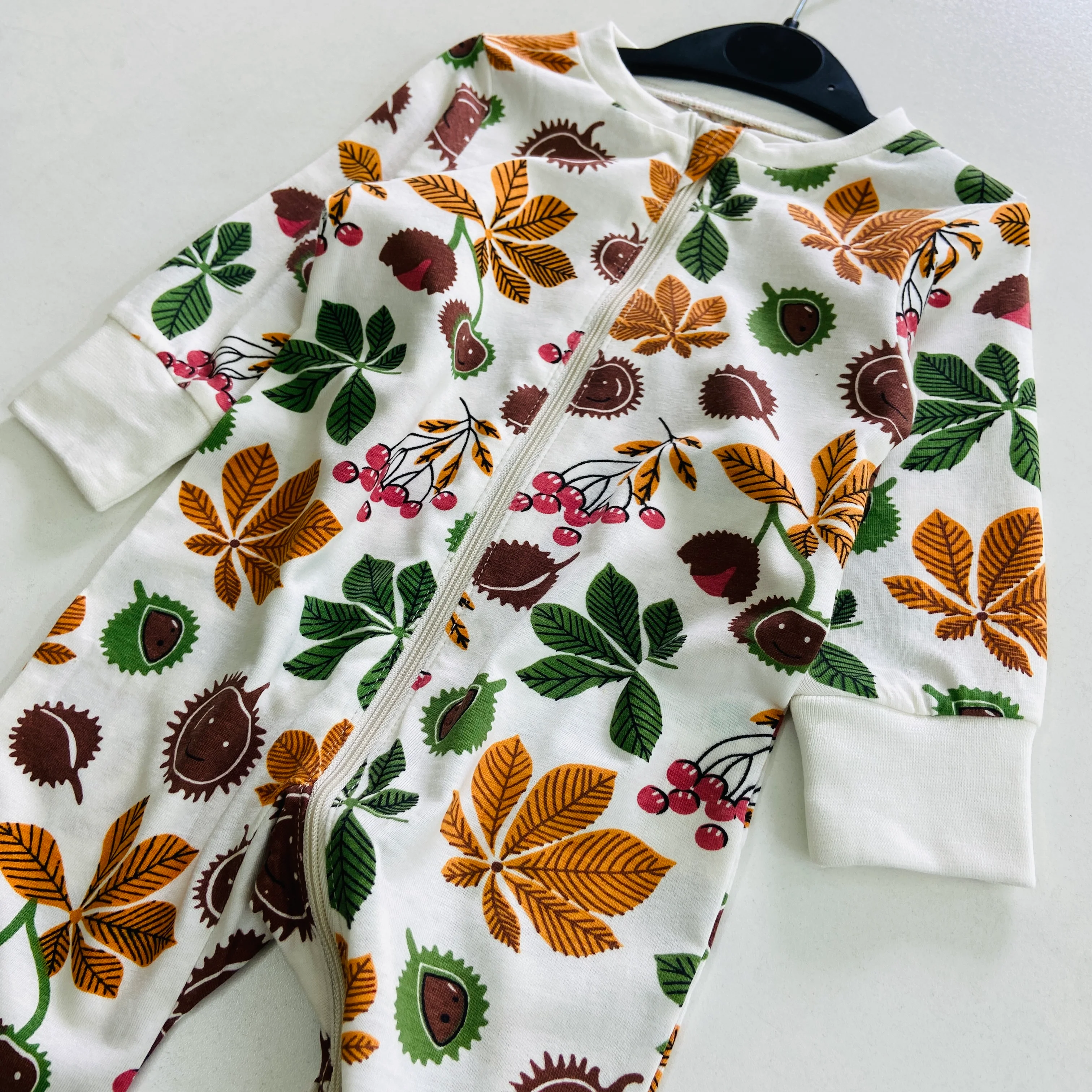 Baby Organic Cotton Printed Sleepsuit Full Body Romper - Image 36