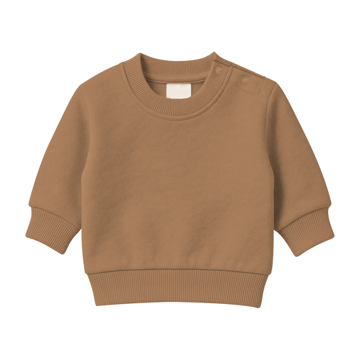 Baby Premium Soft Cotton Fleece Pullover Button Shoulder Sweatshirt - Image 15