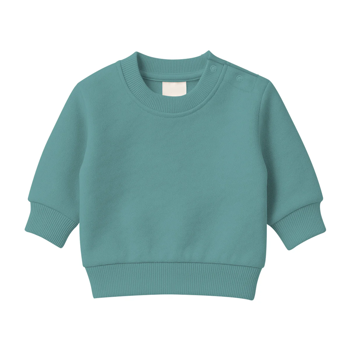 Baby Premium Soft Cotton Fleece Pullover Button Shoulder Sweatshirt - Image 19