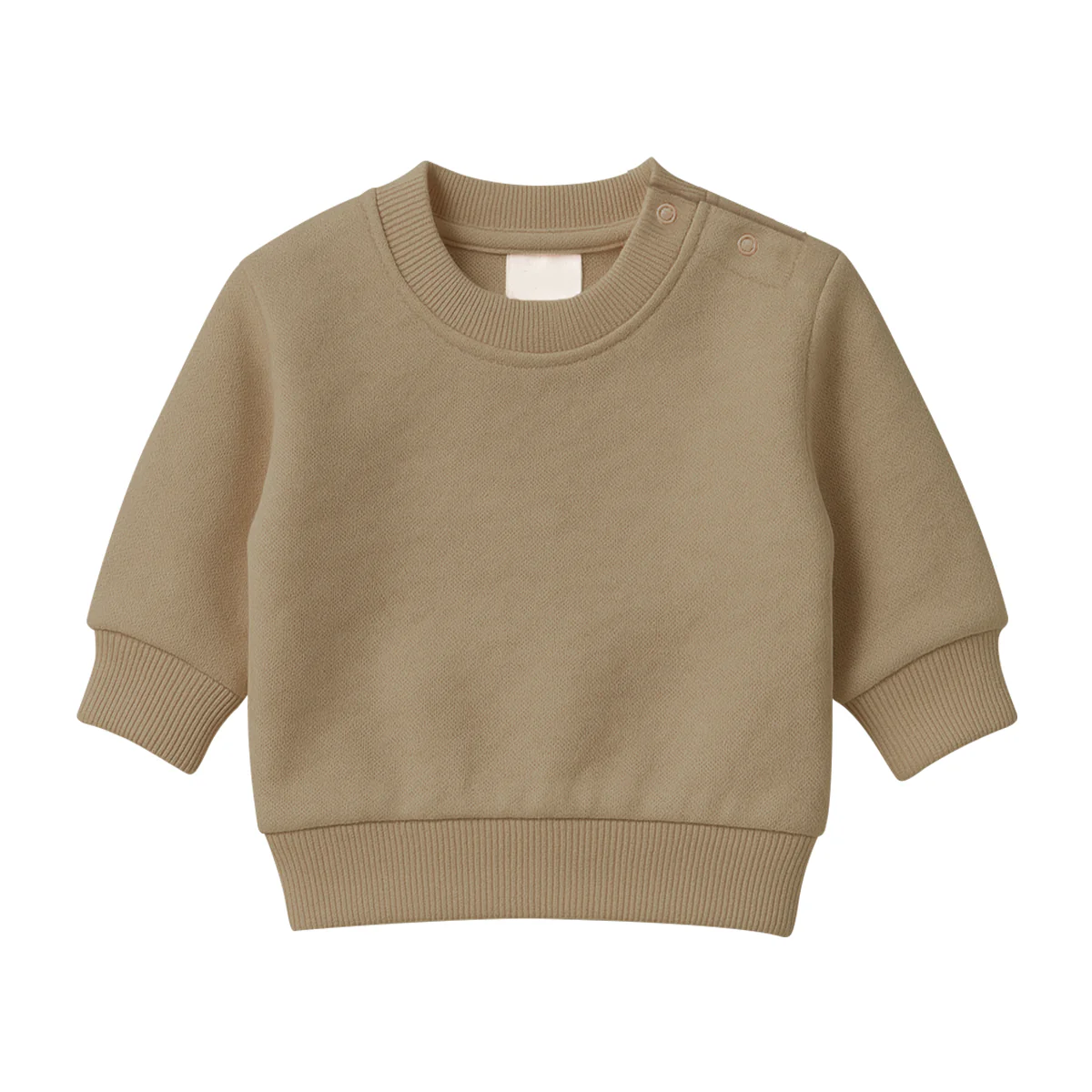 Baby Premium Soft Cotton Fleece Pullover Button Shoulder Sweatshirt - Image 20