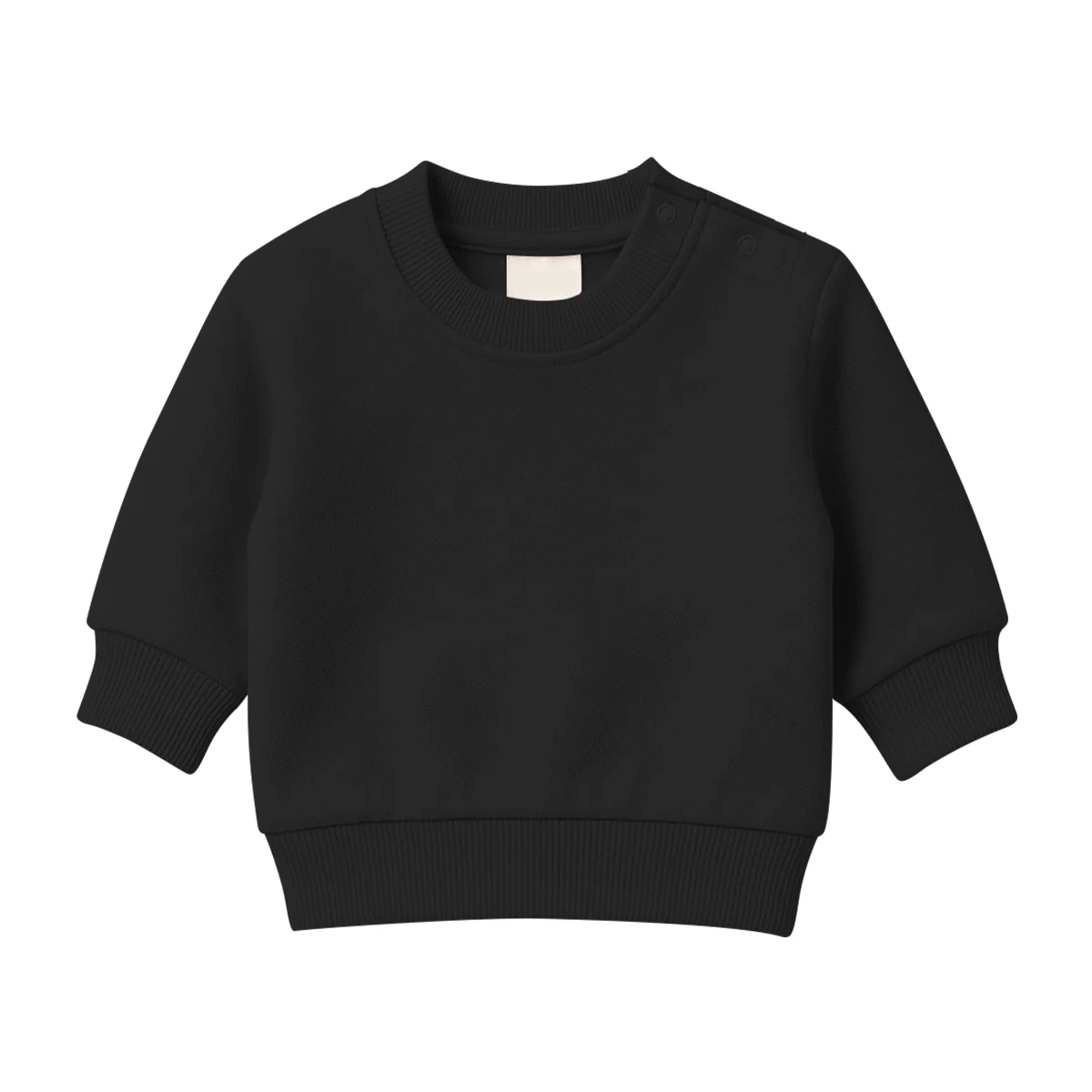 Baby Premium Soft Cotton Fleece Pullover Button Shoulder Sweatshirt - Image 24