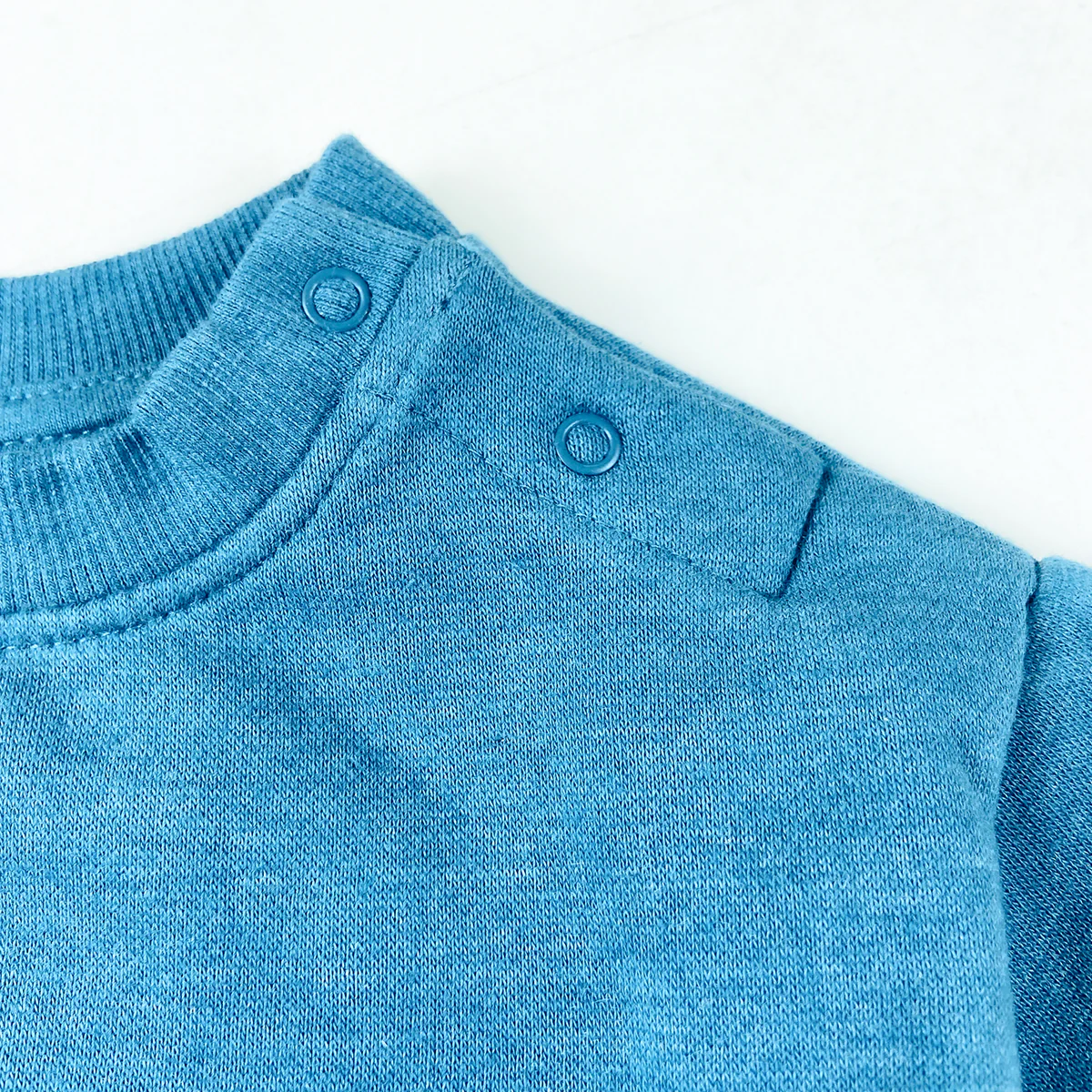 Baby Premium Soft Cotton Fleece Pullover Button Shoulder Sweatshirt - Image 6