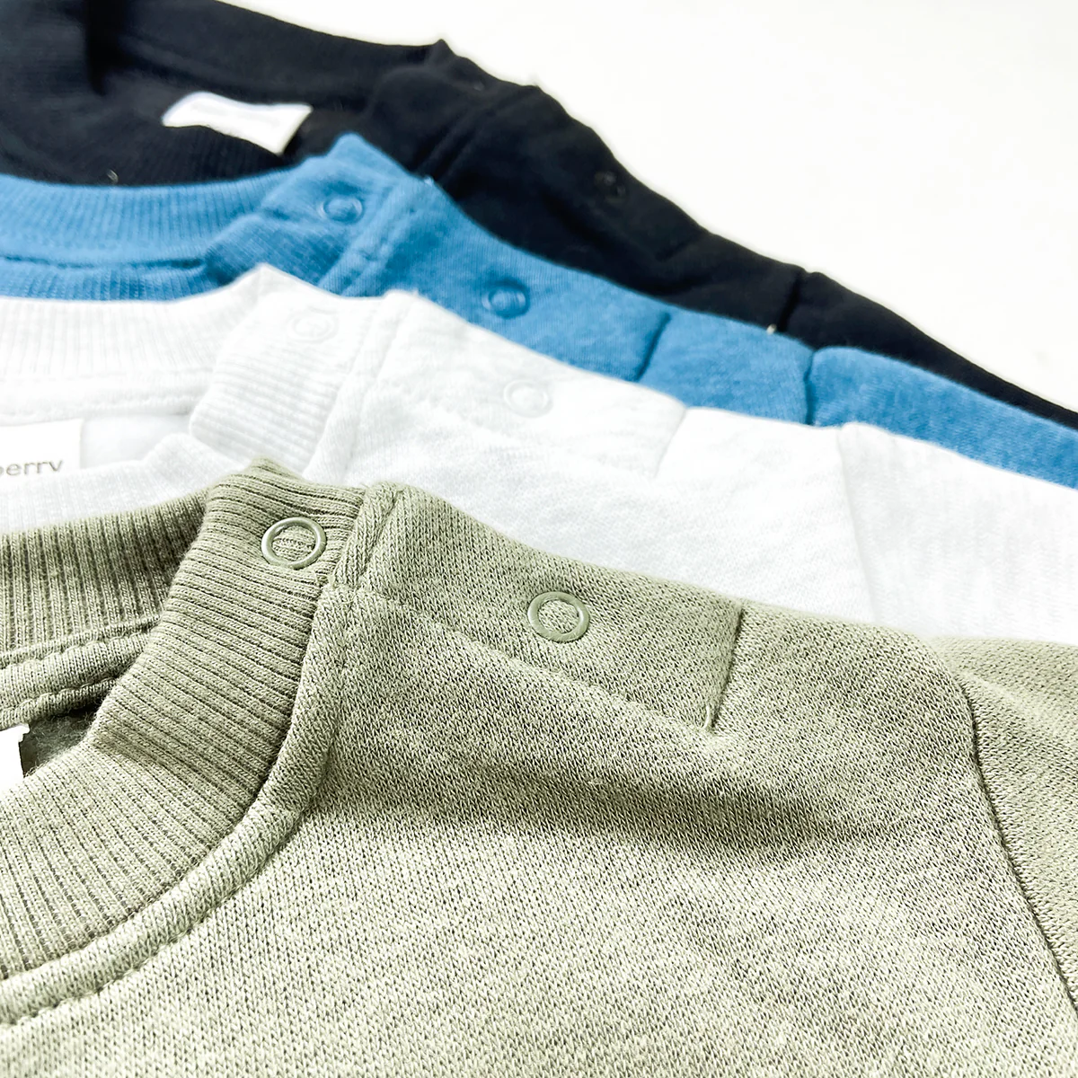 Baby Premium Soft Cotton Fleece Pullover Button Shoulder Sweatshirt - Image 7