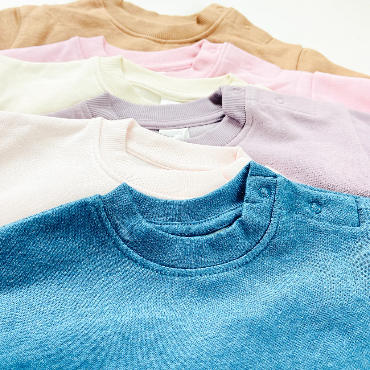 Baby Premium Soft Cotton Fleece Pullover Button Shoulder Sweatshirt - Image 8