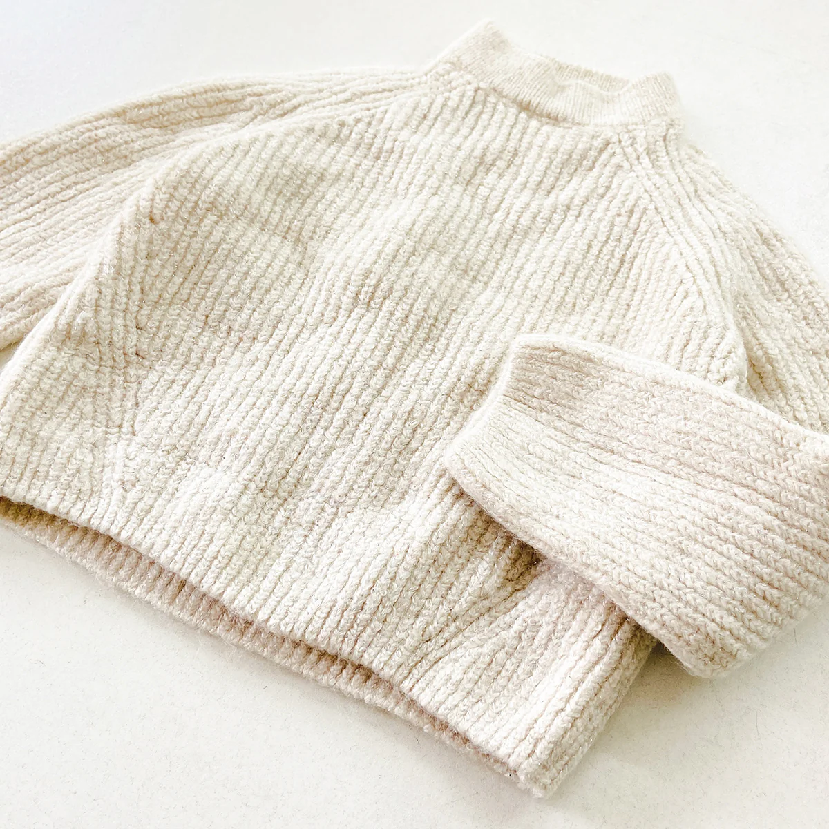 Kids Ribbed Knit Pullover Mock Neck Sweater - Image 5