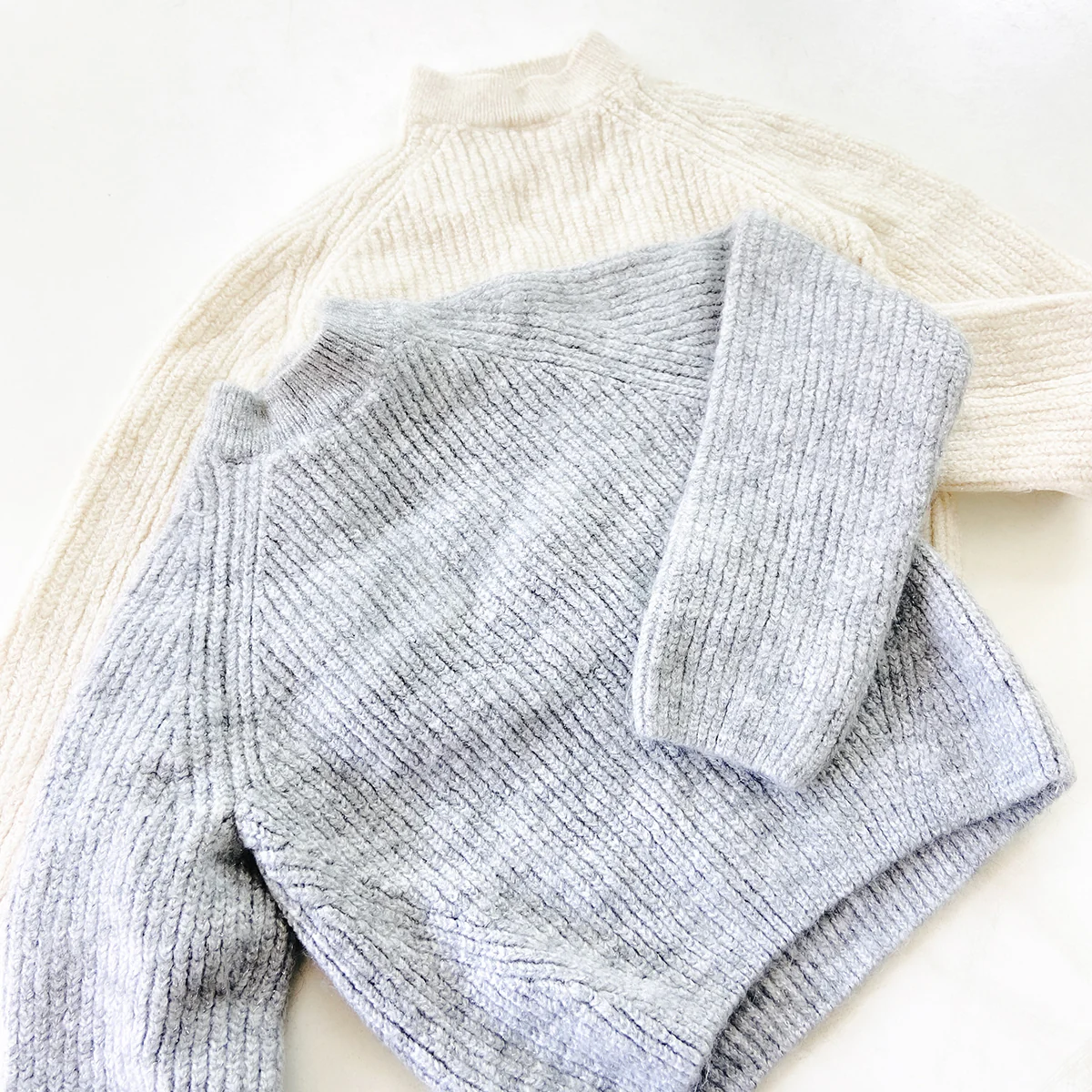 Kids Ribbed Knit Pullover Mock Neck Sweater - Image 6