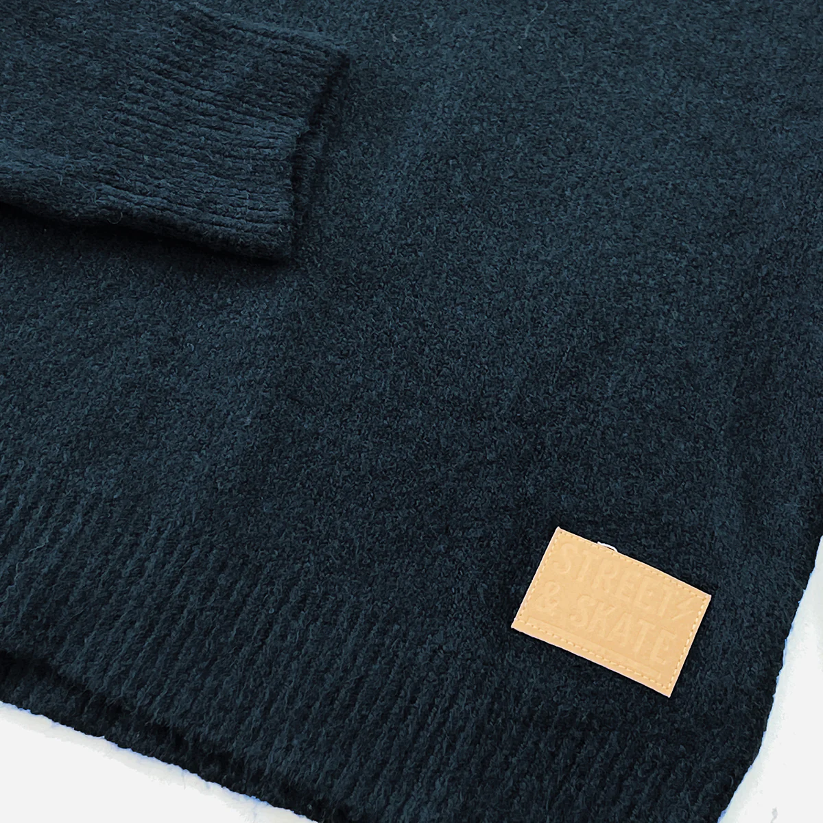 Boys Heather Knit Quarter Zip Winter Pullover Sweater - Image 8