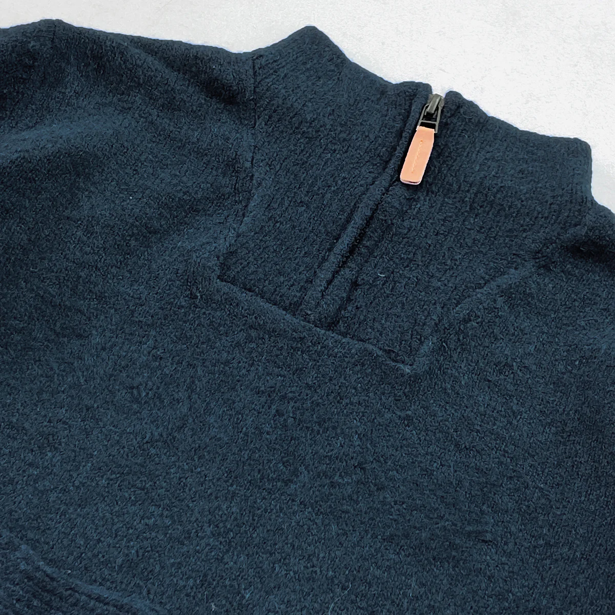 Boys Heather Knit Quarter Zip Winter Pullover Sweater - Image 9