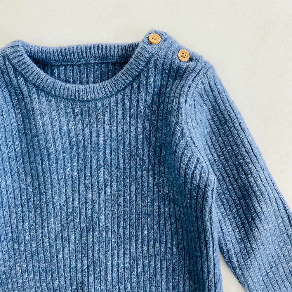 Baby Boys Long Sleeve Knit Cotton Sweater - Image 5
