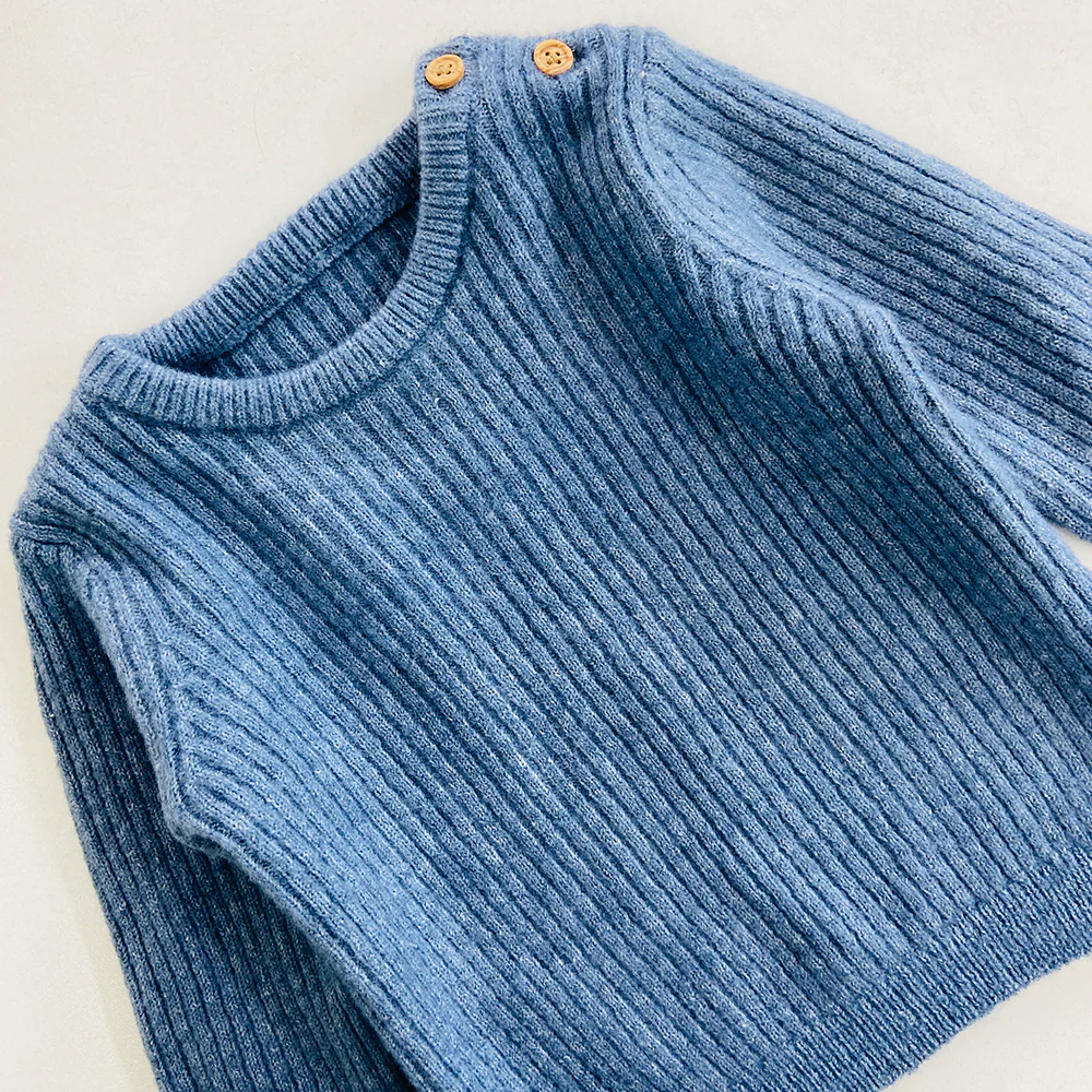 Baby Boys Long Sleeve Knit Cotton Sweater - Image 6