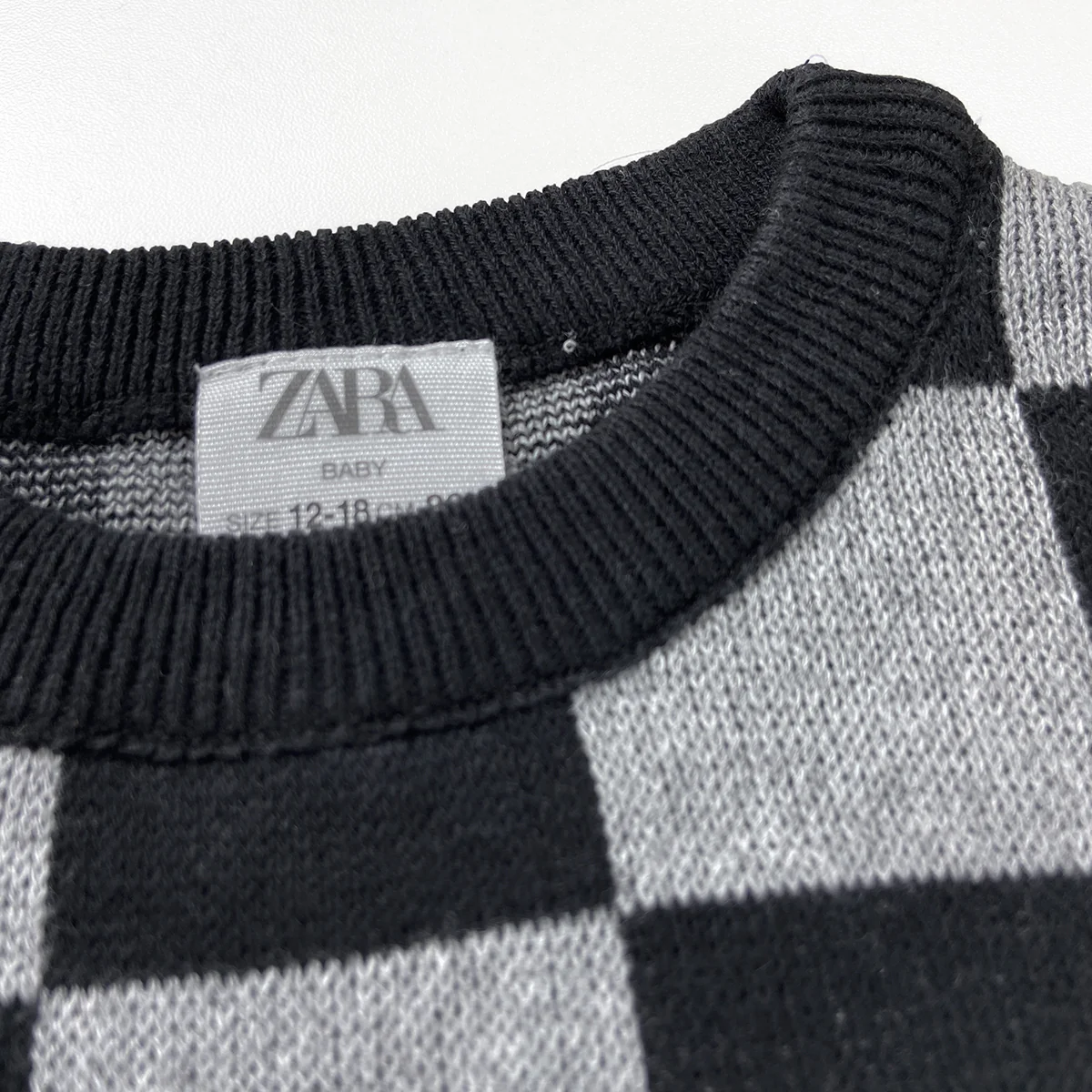 Boys Premium Checkered Soft Knit Pullover Ribbed Sweater - Image 3
