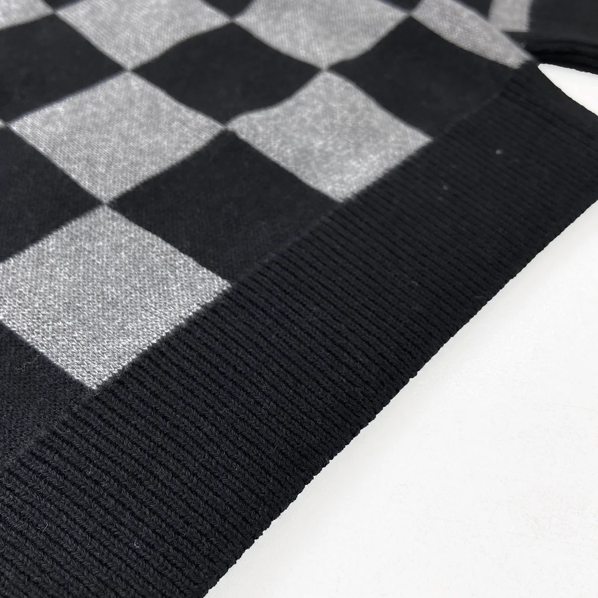Boys Premium Checkered Soft Knit Pullover Ribbed Sweater - Image 6