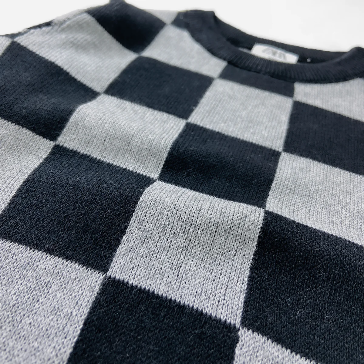 Boys Premium Checkered Soft Knit Pullover Ribbed Sweater - Image 8