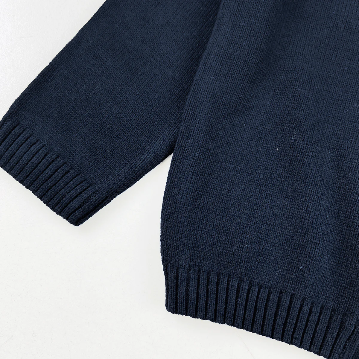 Boys Premium Cotton Knit Zip-Up Full Sleeve Sweater - Image 7