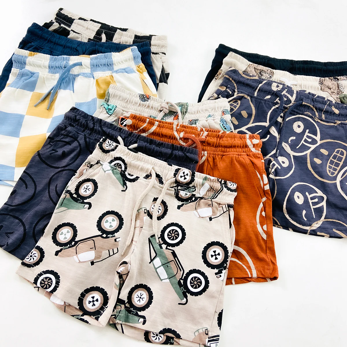 Boys Printed Cotton Summer Soft Breathable Casual Shorts With Pocket - Image 2