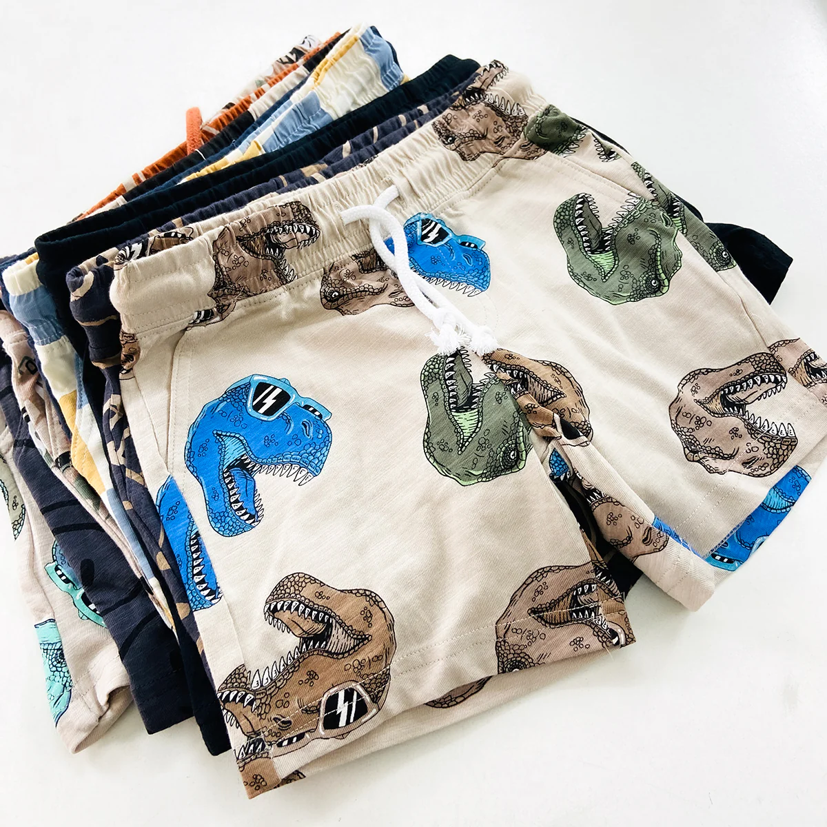 Boys Printed Cotton Summer Soft Breathable Casual Shorts With Pocket - Image 3