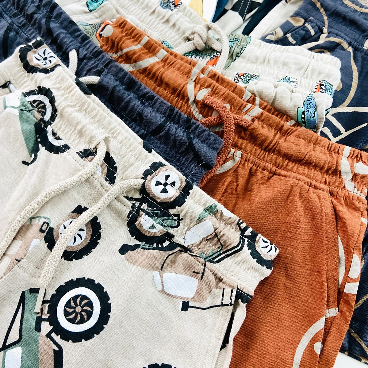 Boys Printed Cotton Summer Soft Breathable Casual Shorts With Pocket - Image 6