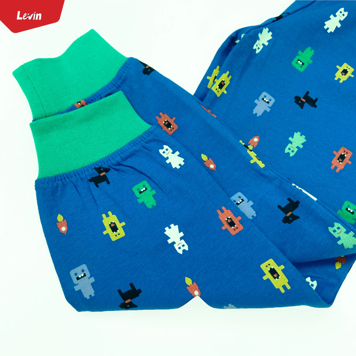 Boys Printed Elastic Waist Cotton Trouser Pant For Baby Boys - Image 10