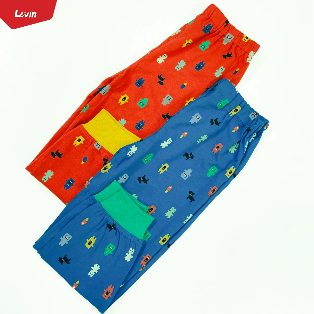 Boys Printed Elastic Waist Cotton Trouser Pant For Baby Boys - Image 12