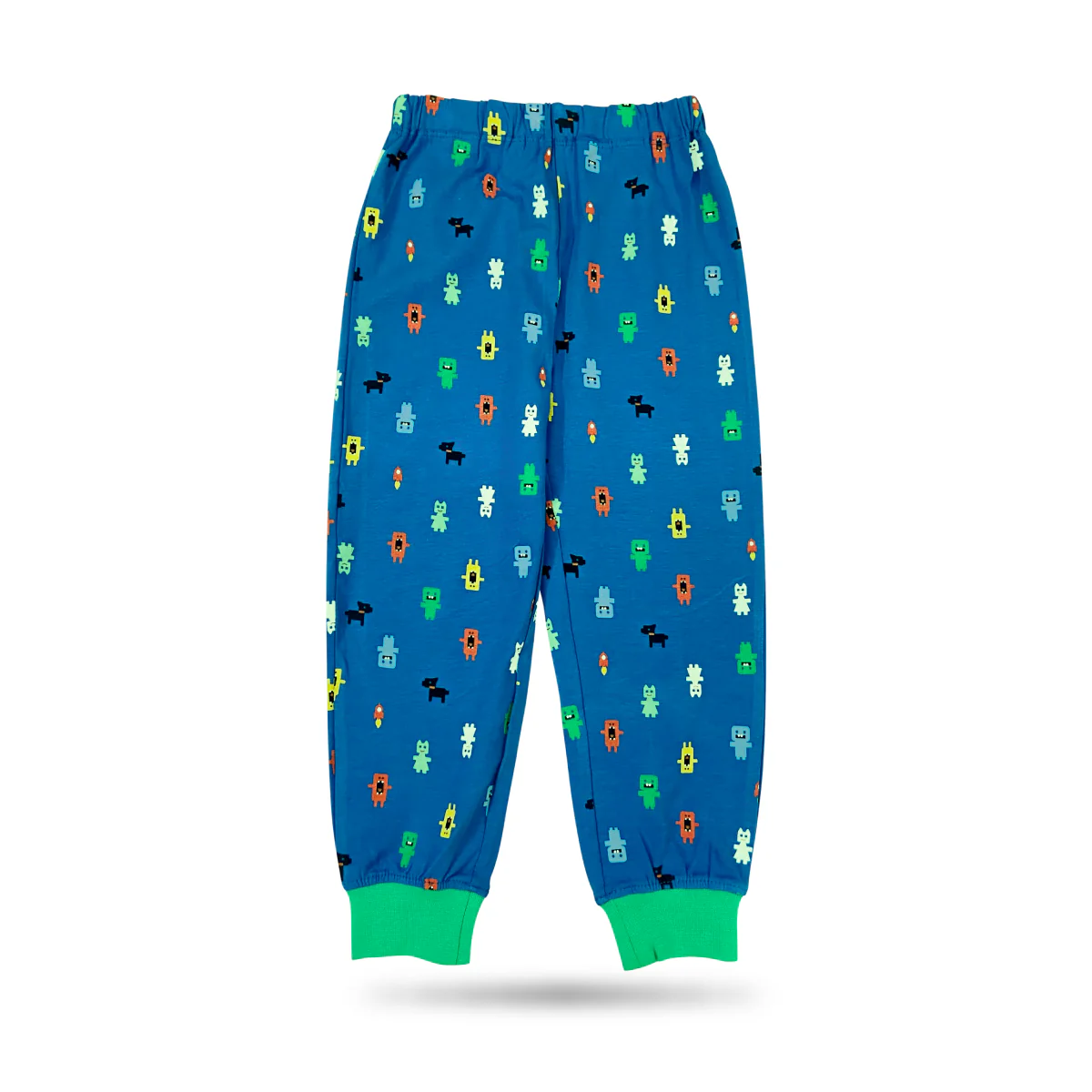 Boys Printed Elastic Waist Cotton Trouser Pant For Baby Boys - Image 3
