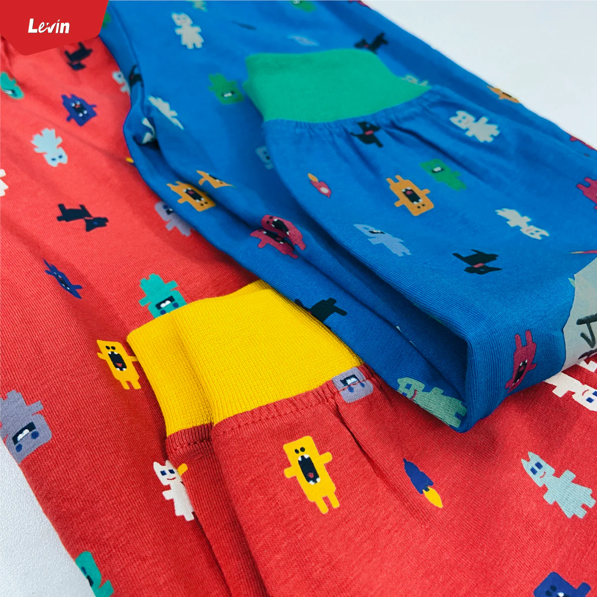 Boys Printed Elastic Waist Cotton Trouser Pant For Baby Boys - Image 5