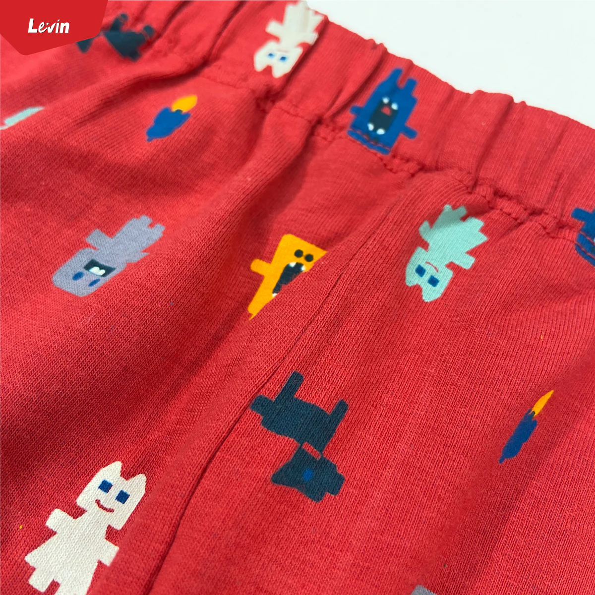 Boys Printed Elastic Waist Cotton Trouser Pant For Baby Boys - Image 6
