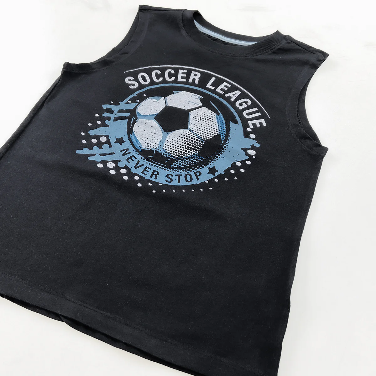 Boys Printed Sleeveless Soft Cotton & Breathable Summer Tank Top - Image 12