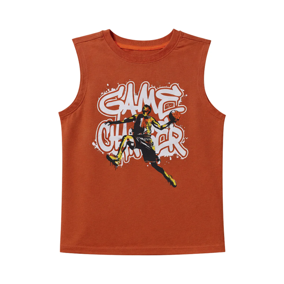 Boys Printed Sleeveless Soft Cotton & Breathable Summer Tank Top - Image 13