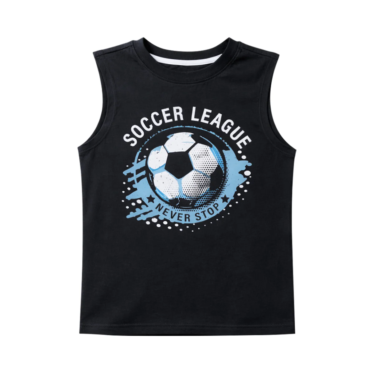 Boys Printed Sleeveless Soft Cotton & Breathable Summer Tank Top - Image 14