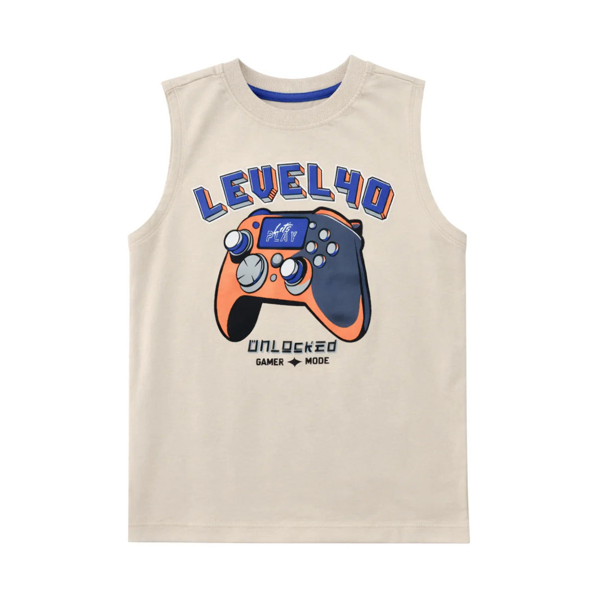 Boys Printed Sleeveless Soft Cotton & Breathable Summer Tank Top - Image 17