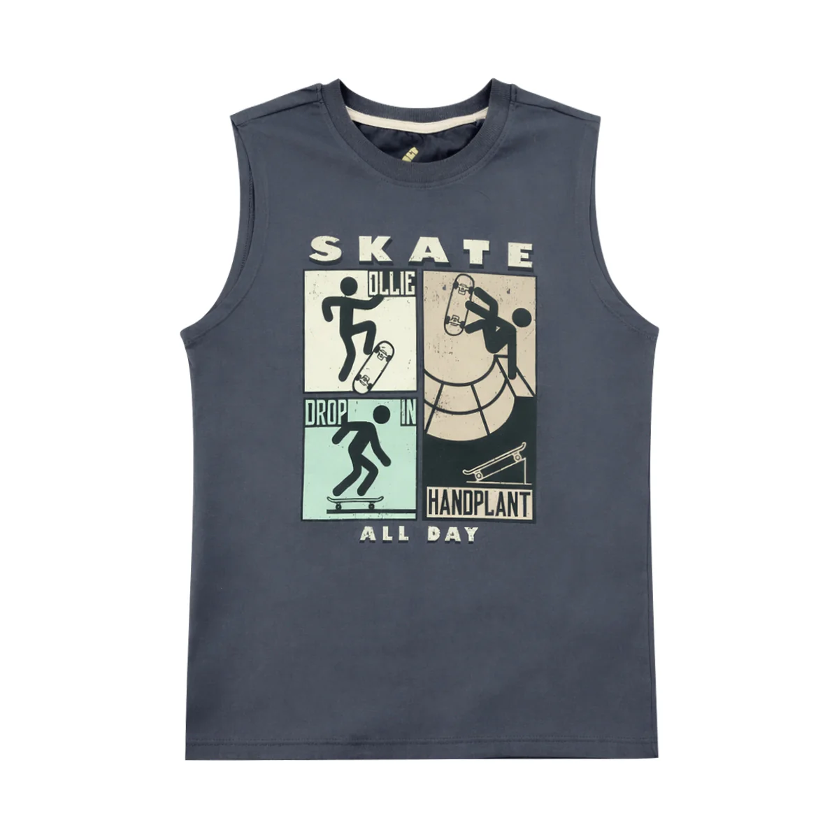 Boys Printed Sleeveless Soft Cotton & Breathable Summer Tank Top - Image 18