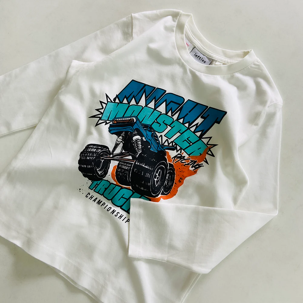 Boys Round Neck Cotton Full Sleeve T-shirt - Image 10